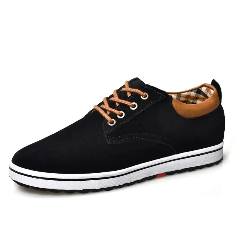 Booster Shoes Lift Men Elevator Sneakers Height Increase Insole 6CM Sport Black Blue Brown