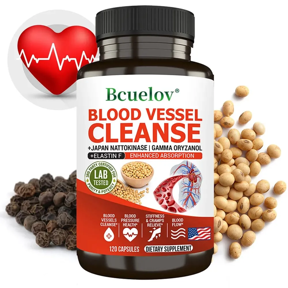 Nattokinase Capsules - Promotes Cardiovascular Elasticity Maintains Arterial Circulation and Improves Blood Pressure — image 1