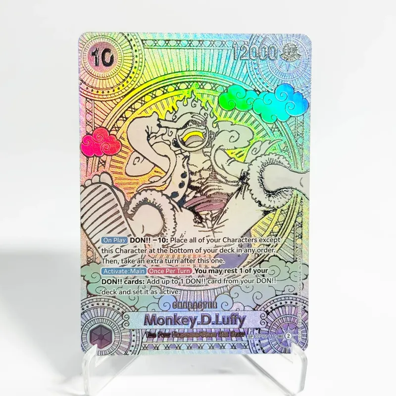 (EN/JP) ONE PIECE GAME Card Monkey D Luffy OP05-119 Manga SP Gold/Silver High Quality Textured Flagship Proxy Cards