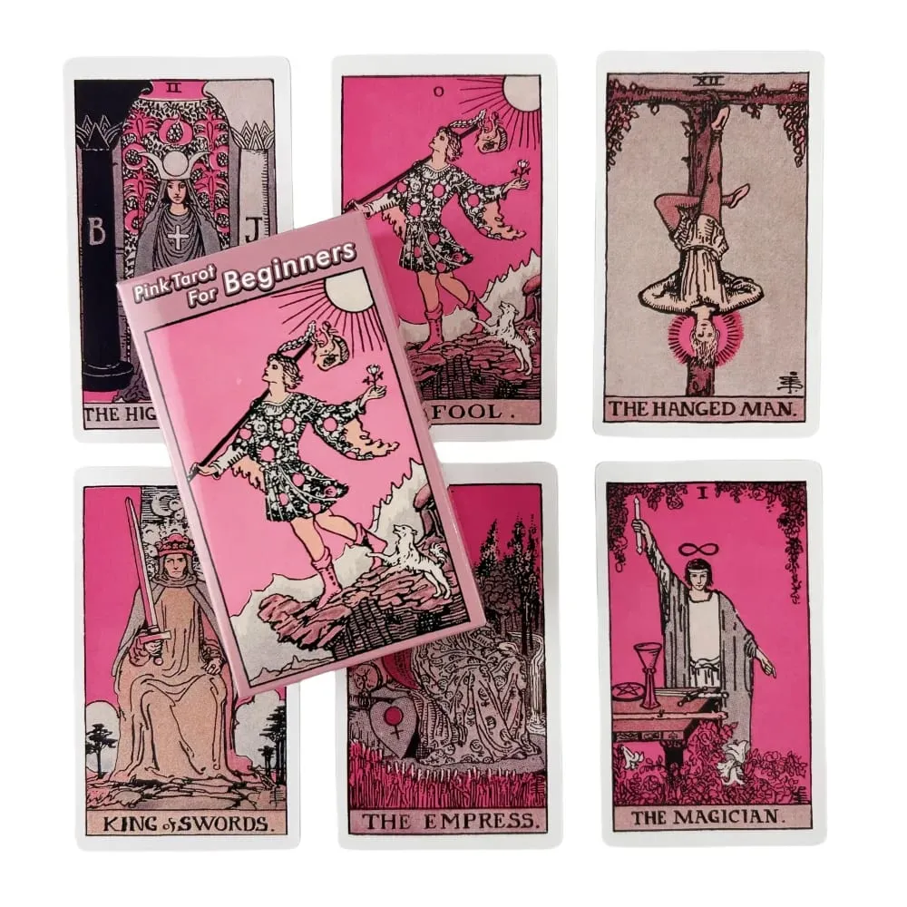 Rider 78pcs Tarot Cards Deck Set for Beginners，Prophecy Divination Deck Family Party Game Tarot Cards Deck