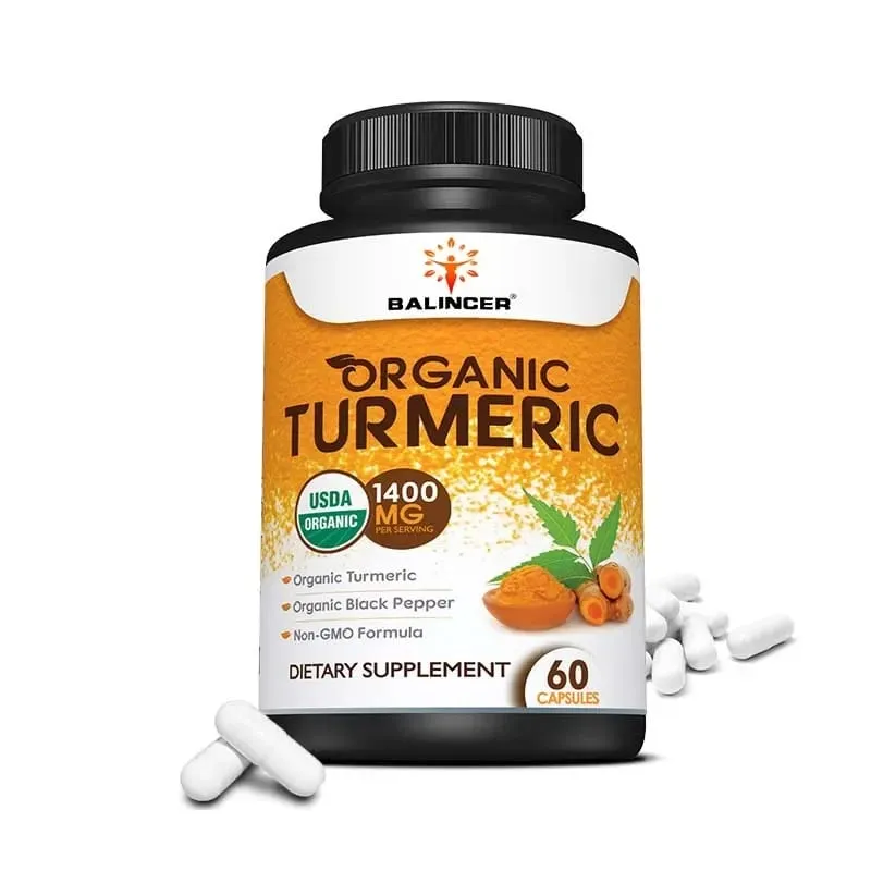 Organic Turmeric with Black Pepper Extract Supports Joint Health Antioxidant Benefits and Promotes Nutrient Absorption