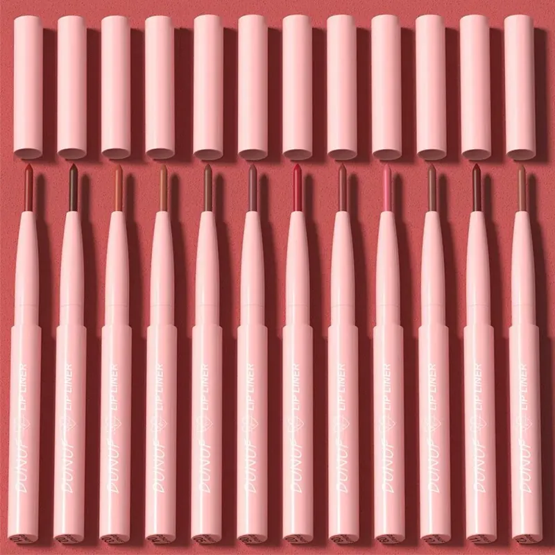 Matte Lip liner Pen 12Color Waterproof Fine Lipstick Slim Lip Outline Contour Makeup Dark Red Brown Lipstick Pencil Cosmetic — image 7
