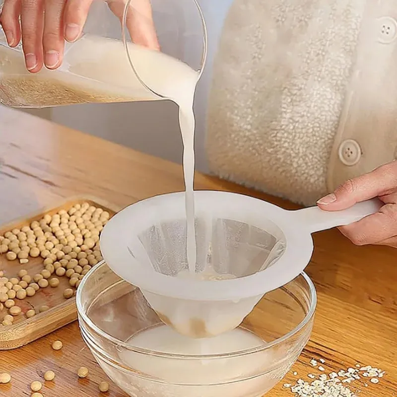 Kitchen Filter Strainer 1Pcs Fine Mesh for Juice Soy Milk Egg Liquid Kitchen Filtration Tool