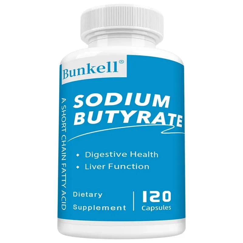 Sodium Butyrate Supplement - Helps Gut Health Detox and Cleansing of The Liver Digestive Health Non-GMO