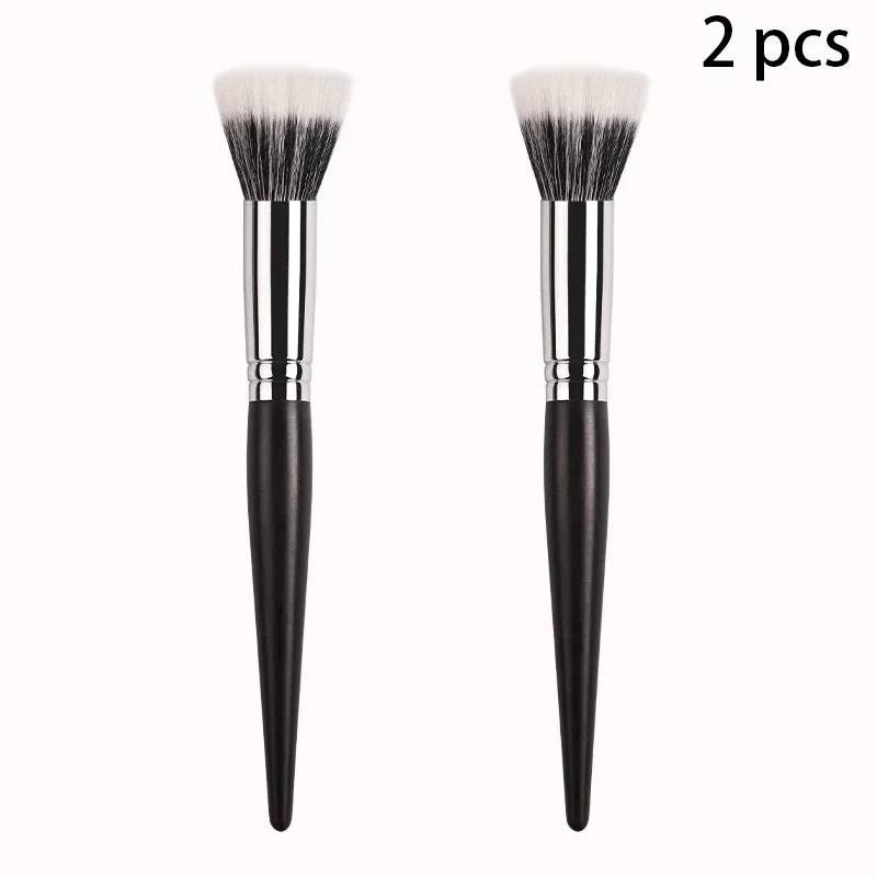 2 PCS Multitask Makeup Brush Professional Blush Contour Brush Soft Synthetic Fiber Make Up Brushes — image 6