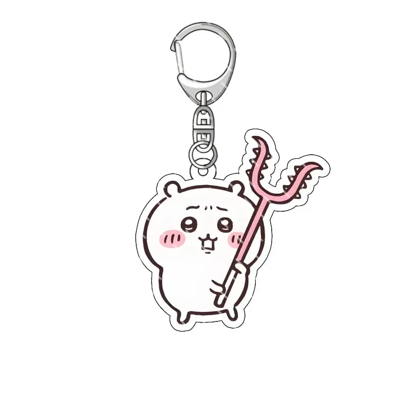yiji Pendant Anime Comic Acrylic Peripheral Keychain Hachiware Usagi Cute Pendant Bag Hanging Decoration Decoration
