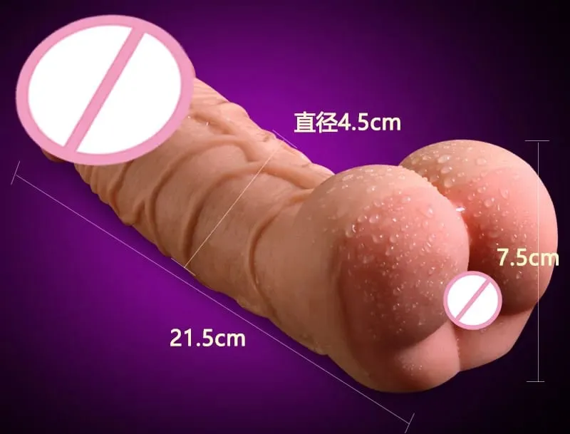 Preservativo sessuale per estensore del pene realistico per uomini Masturbazione Figa Culo finto Ingranditore del pene Dildo per coppie Giocattoli del sesso gay