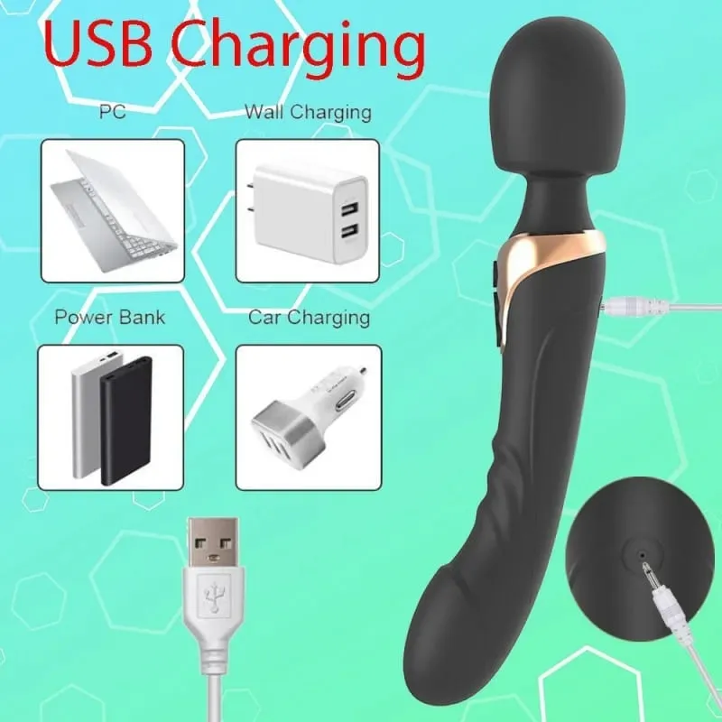 Dual Motor Masturbation Soft Stick Dildos Silicone Vibrators G-Spot Clitoris Stimulator Adult Sex Toys