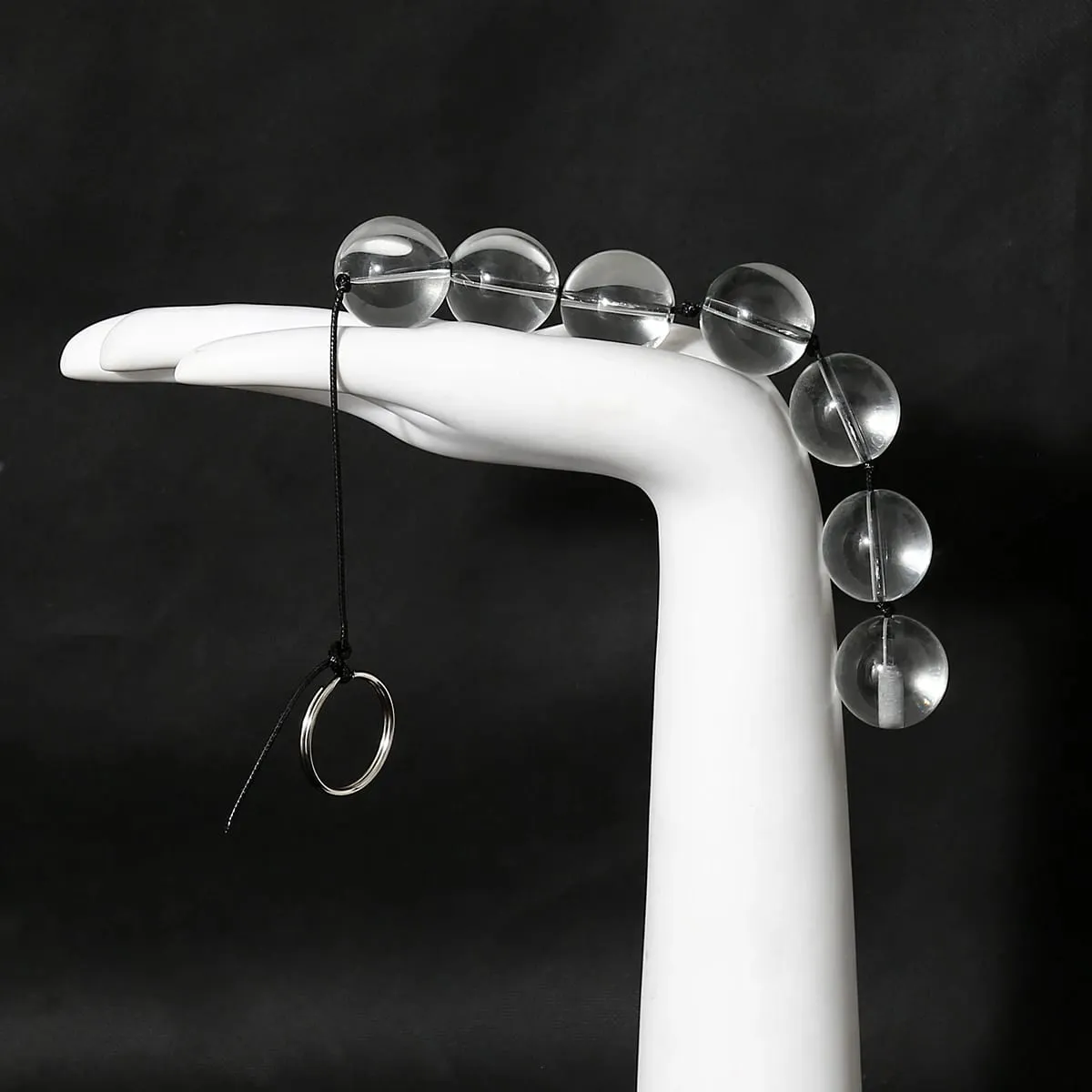 New Glass Anal Trainer Toy with Ring Vagina Plug Butt Plug Anal Beads Prostate Massager - Sex Toys for Anal — image 5