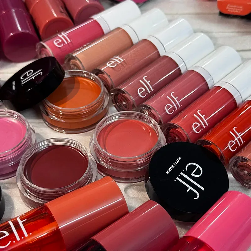 Best Seller Elf dual-use Liquid Blush Lip Gloss Persistent Moisturize Create Naturally Brighten Powder Liquid Blusher Cosmetics