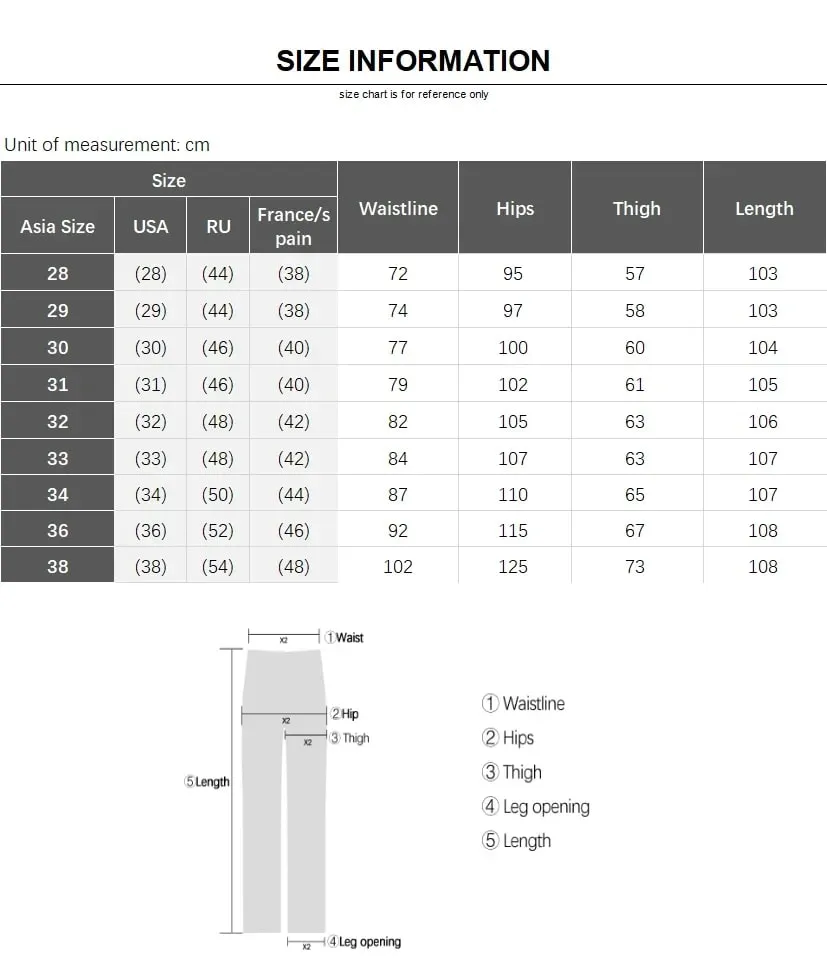 Men's White Casual Jeans New Denim Pants Comfortable Fashion Stretch Slim Fit Straight Trousers Male Clothing Streetwear