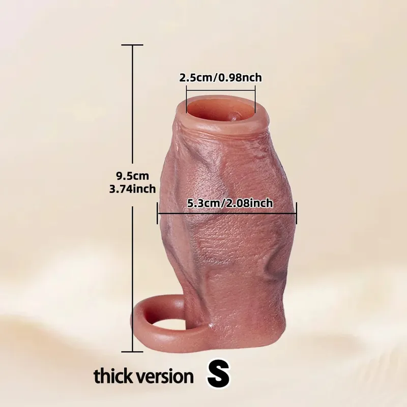 Man Dick Enlargement Semen Lock Ring For Men Delayed Ejaculation Soft Silicone Penis Sleeve Hollow Cock Ring Adult 18+ Sex Toy