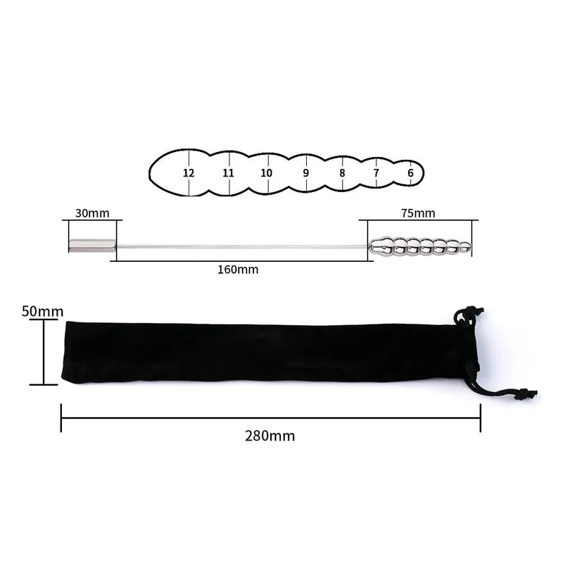 Protaste Stimulation Urethral Penis Plug Stainless Steel Urethral Dilator Sounding Rod Catheter Masturbation Sex Toys Men — image 18