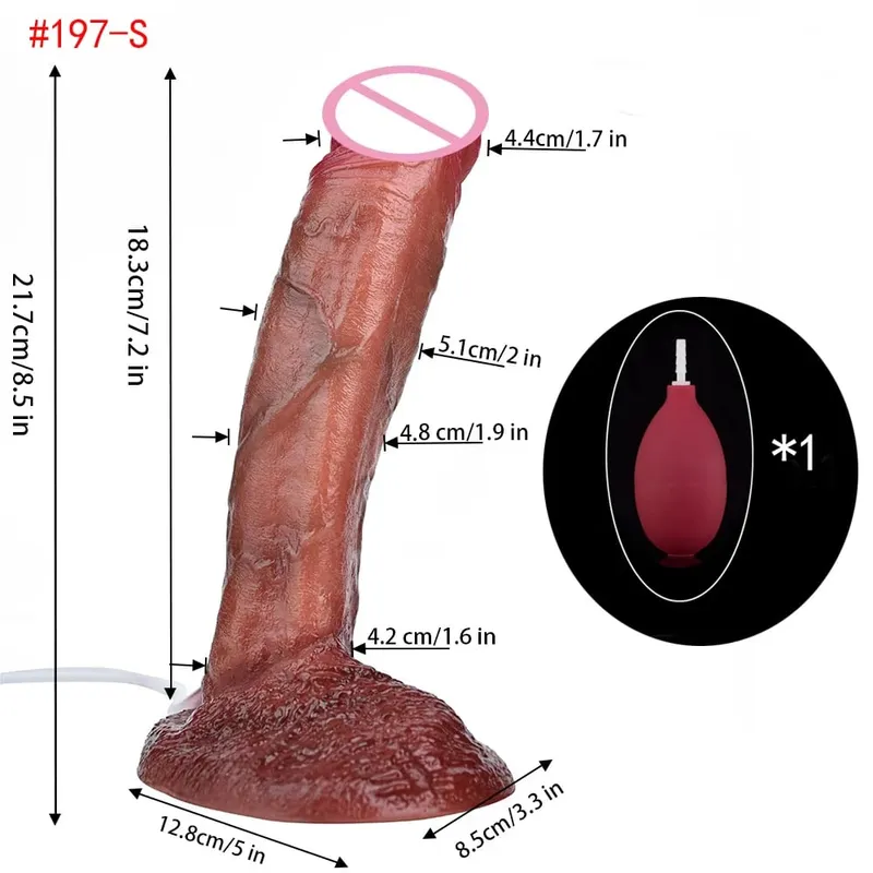 Lifelike Squirting Penis Silicone Ejaculation Large Realistic Dildo With Sucker Skin Touch Anal Sex Toys For Women