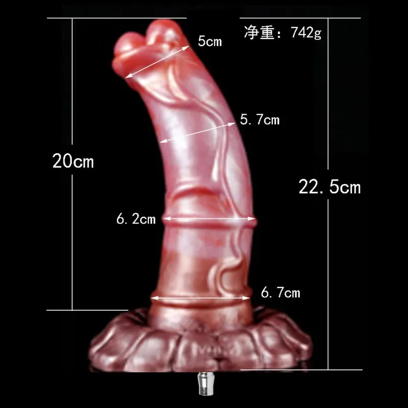 Vibrador de cavalo vac-u-lock para máquina de sexo, pênis de silicone/vac, plugue anal grande, masturbador adulto, estimulador de clitóris, brinquedos sexuais