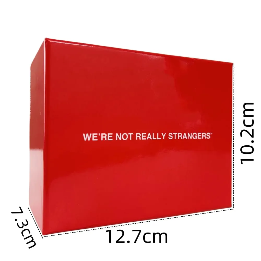 8 Styles WE'RE NOT REALLY STRANGERS - an Interactive Card Game Friendship Family Couples Edition - A Best Friend Party cards