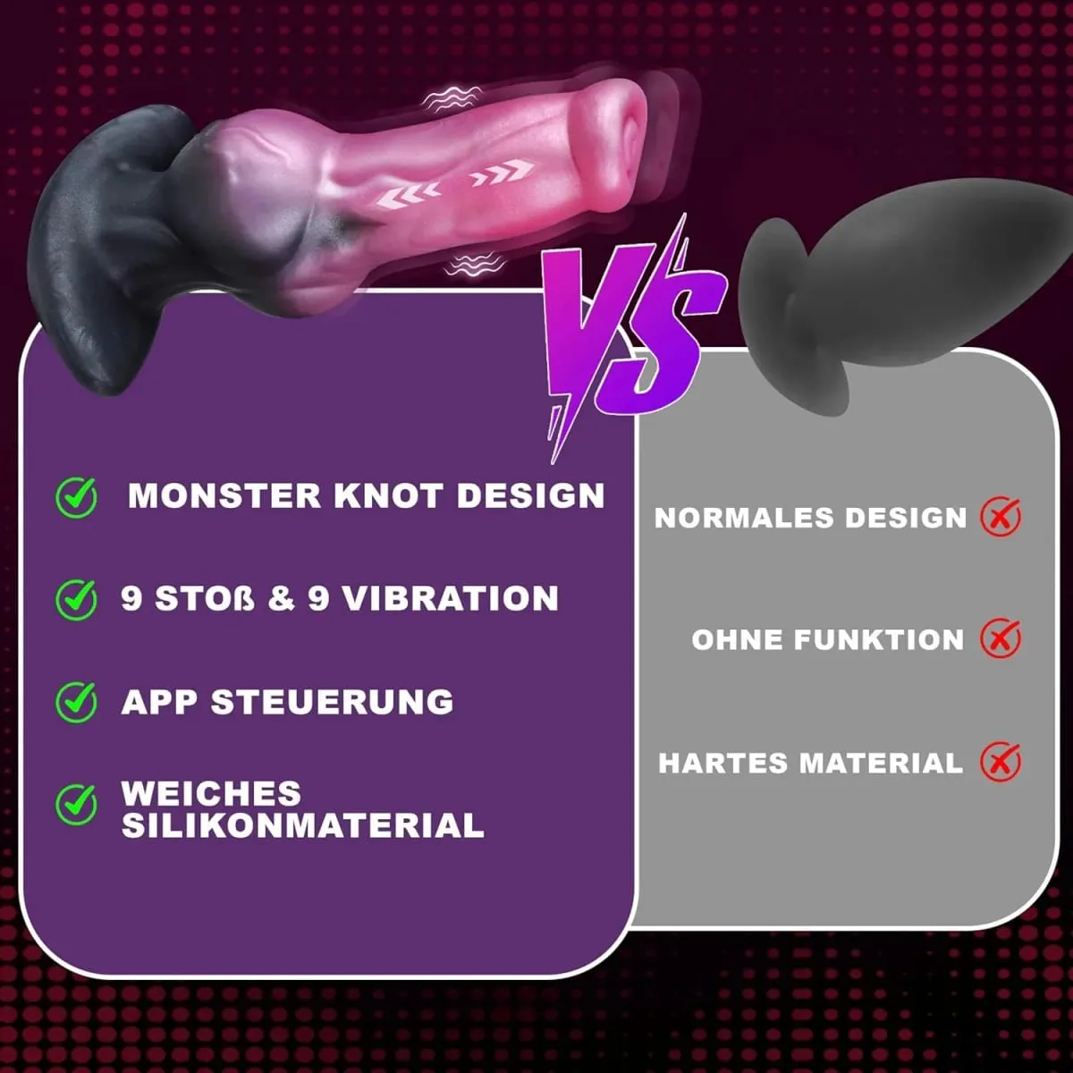 New Dildo Vibrator Silicone Anal Plug Knot Dildo Men Women Gay G-Spot with Anchor Base Fantasy Monster Dog Knot Anal Sex Toy