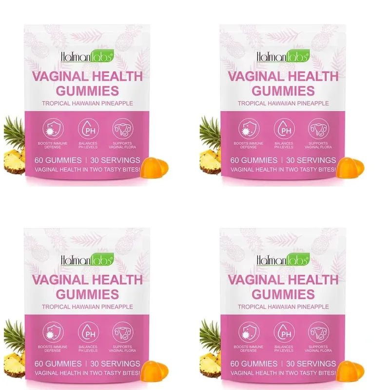 HolmanLabs Vaginal Health Gummies with Vitamin C and Probiotics Supports Vaginal Flora Helps Balance PH Levels 60 Gummies
