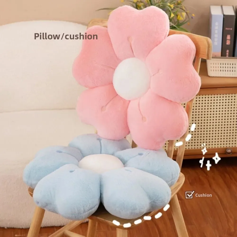 Fashion Flower-Shaped Plush Throw Pillow Cute Mattress Comfortable Sofa Decor Cushion Floor Cushion Plush Toy Chair Cushion Gift