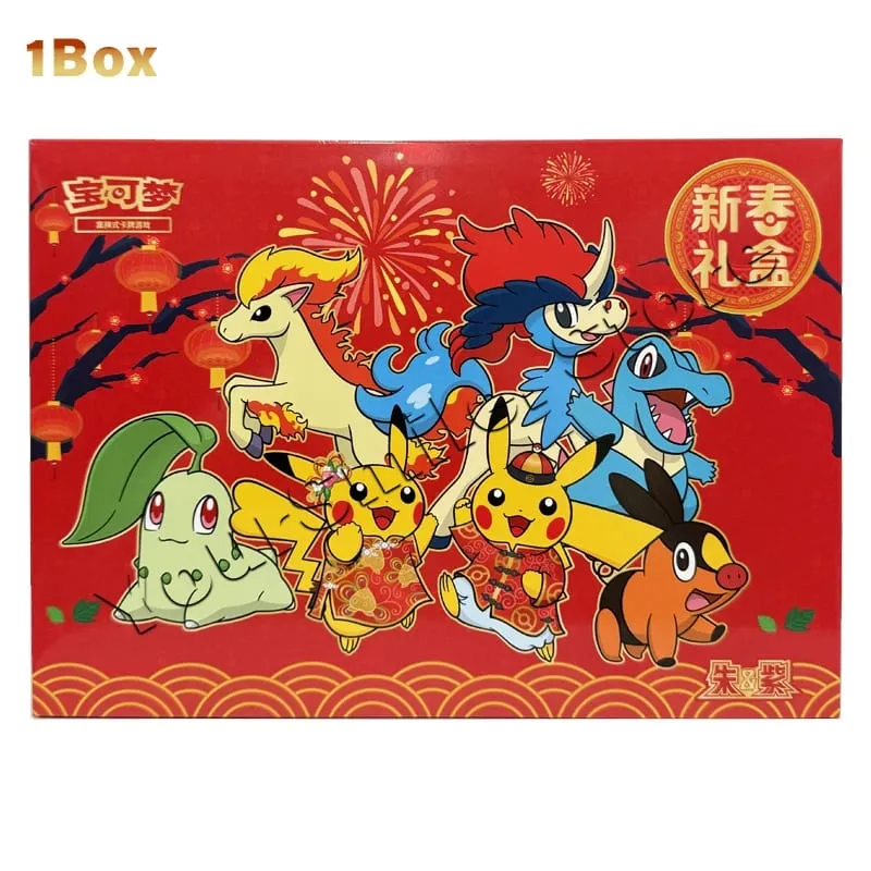 Original Pokemon Trading Cards Genuine PTCG Box Chinese Version Card Deck Display Combination Children Birthday Gifts