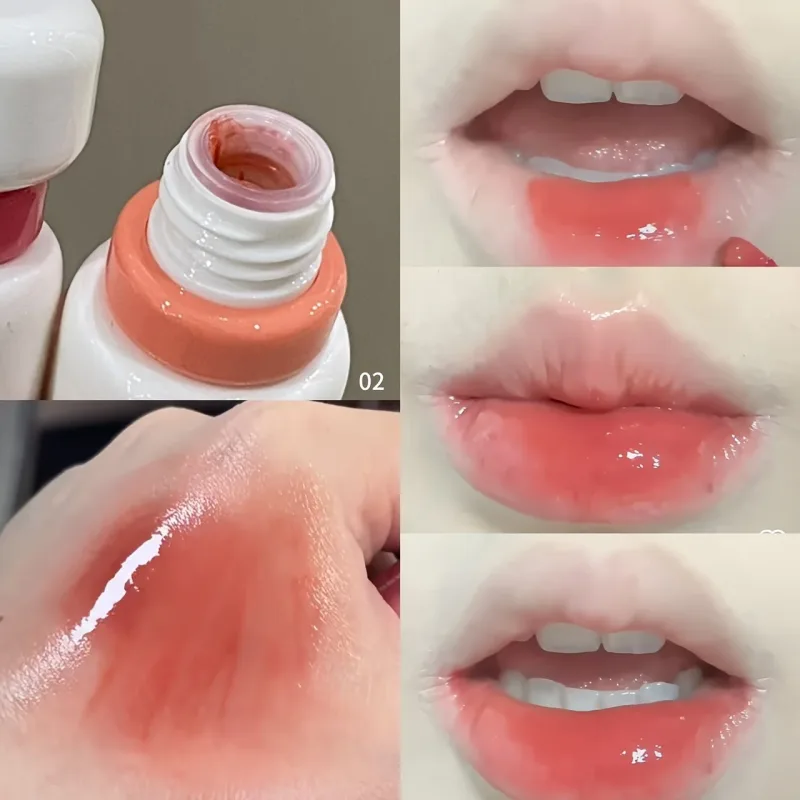 Herorange Glossy Lip Gloss Hydrating Watery Plump Lips Long Lasting for Autumn Winter — image 5