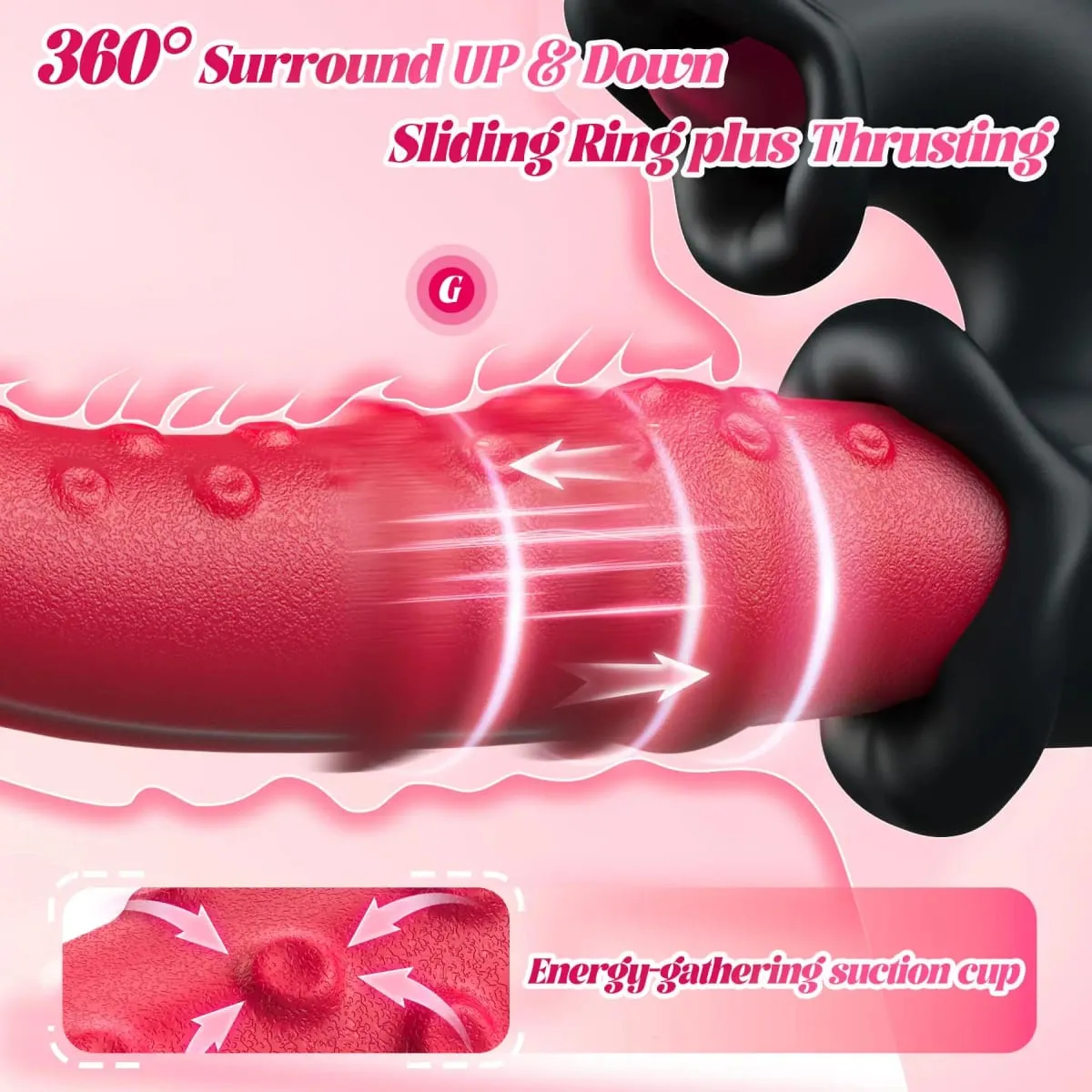 Powerful Thrusting Licking Vibrator G Spot Clitoris Stimulator Vibrating Vaginal Massager Adult Sex Toy for Women Couples