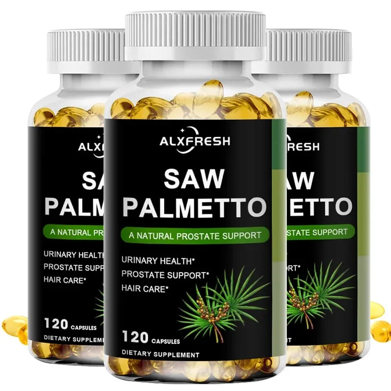 Saw Palmetto Capsules High Potency for Prostate Urinary Tract Bladder Hair Health Supplement — image 8