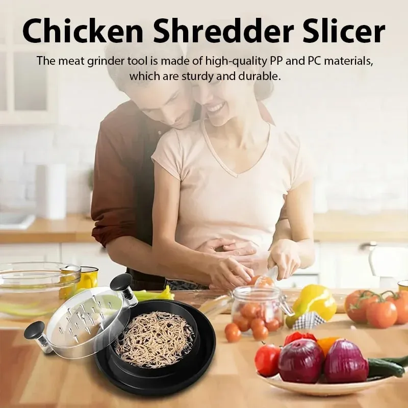 1PCS Chicken Shredder Tool Meat Breast Shredding Separation Mincing Grinder Machine With Lid For Shredding Chicken Pork Beef