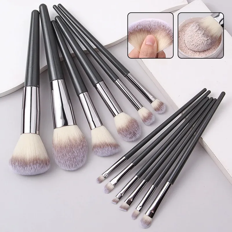 12Pcs Pink Makeup Brush Set Make Up Concealer Blush Powder Brushes Eye Shadow Highlighter Foundation Brush Cosmetic Beauty Tools
