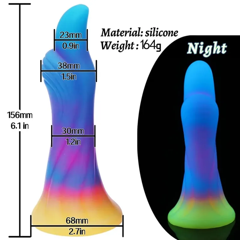 สมจริง Night เรืองแสง Anal Plug Luminous Monster Dragon Dildo สำหรับผู้หญิงผู้ชาย Butt Plug เซ็กซี่สุนัขรูปร่าง Sex Toy สำหรับคู่