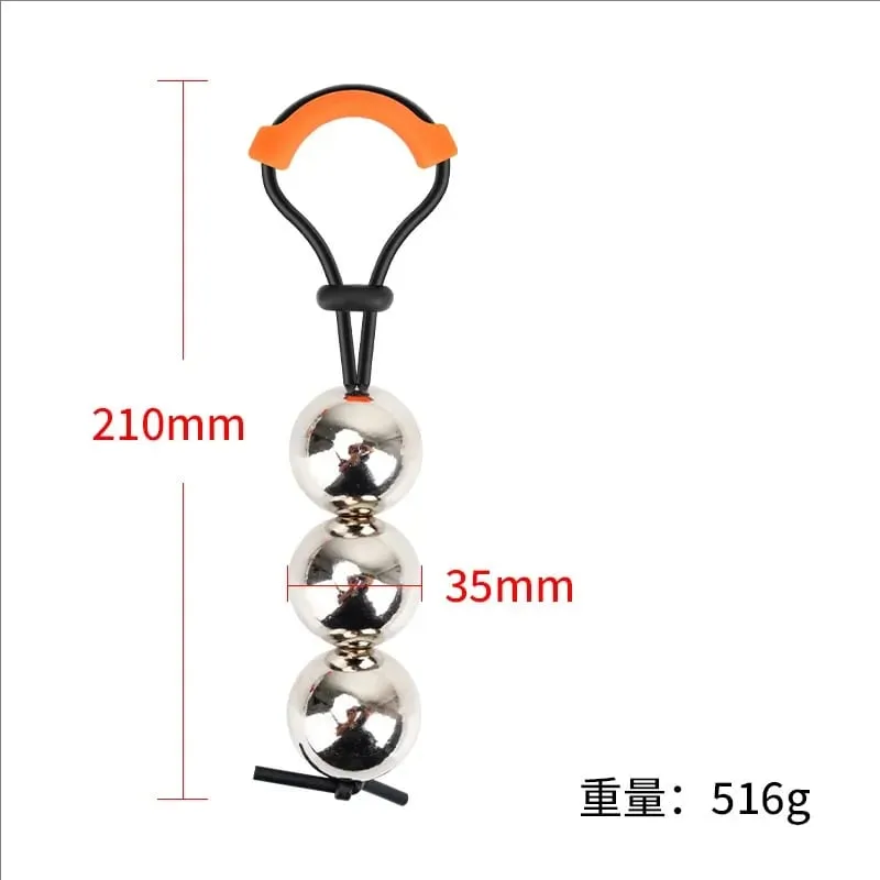 9 Size Male Penis Ring Glans Exerciser SM Penlie Device Weight Bearing Penis Extender Enlargement Stretcher Ball Sex Toy for Men