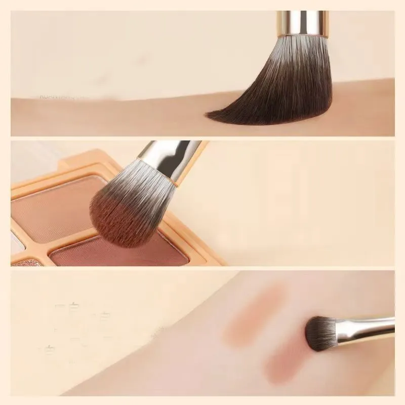 8pcs Eyes Makeup Brushes Set Professional Soft Contouring Eyeshadow Eyeliner Eyebrow Brush Facial Beauty Cosmetic Brushes Tool