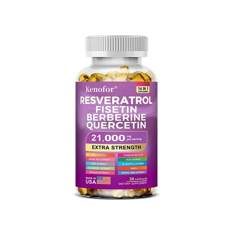 Resveratrol NAD Grape Seed and Berberine Capsules Improve Immunity Antioxidants Cardiovascular Health Promotes Smooth Skin