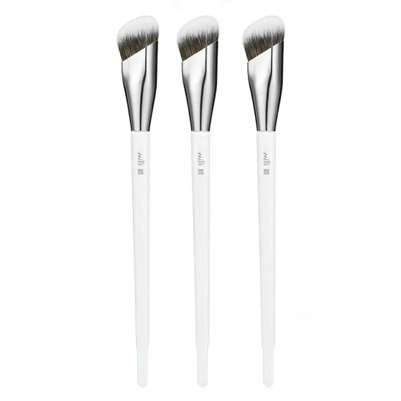 1pc White 811 Corrector Makeup Brushes Angled Liquid Foundation Base Make up Brush Detail Face Essential Concealer Beauty tool