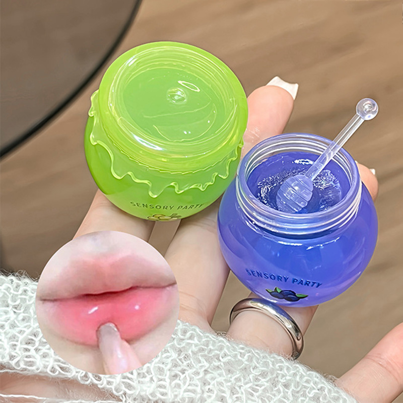 Green Grapes Clear Lip Gloss Maintenance Moisturizing Lip Balm Exfoliating Scrub Nourishing Lips Care Peach Water Gloss Lip Tint — image 2