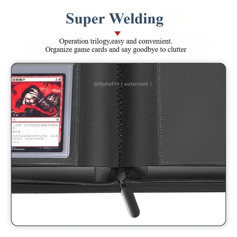 Toploader Binder Holds 252+ Top Loaders 9 Pocket Top Loader Binders for 3" X 4" Rigid Card Holders for MTG TCG Sport Cards