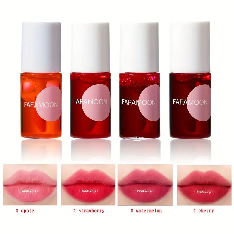 Fruity Lip Tint Water Gloss Tint Moisturizing Waterproof Liquid Lipstick Non-Stick High Pigment Long-Lasting Vibrant Colors — image 7