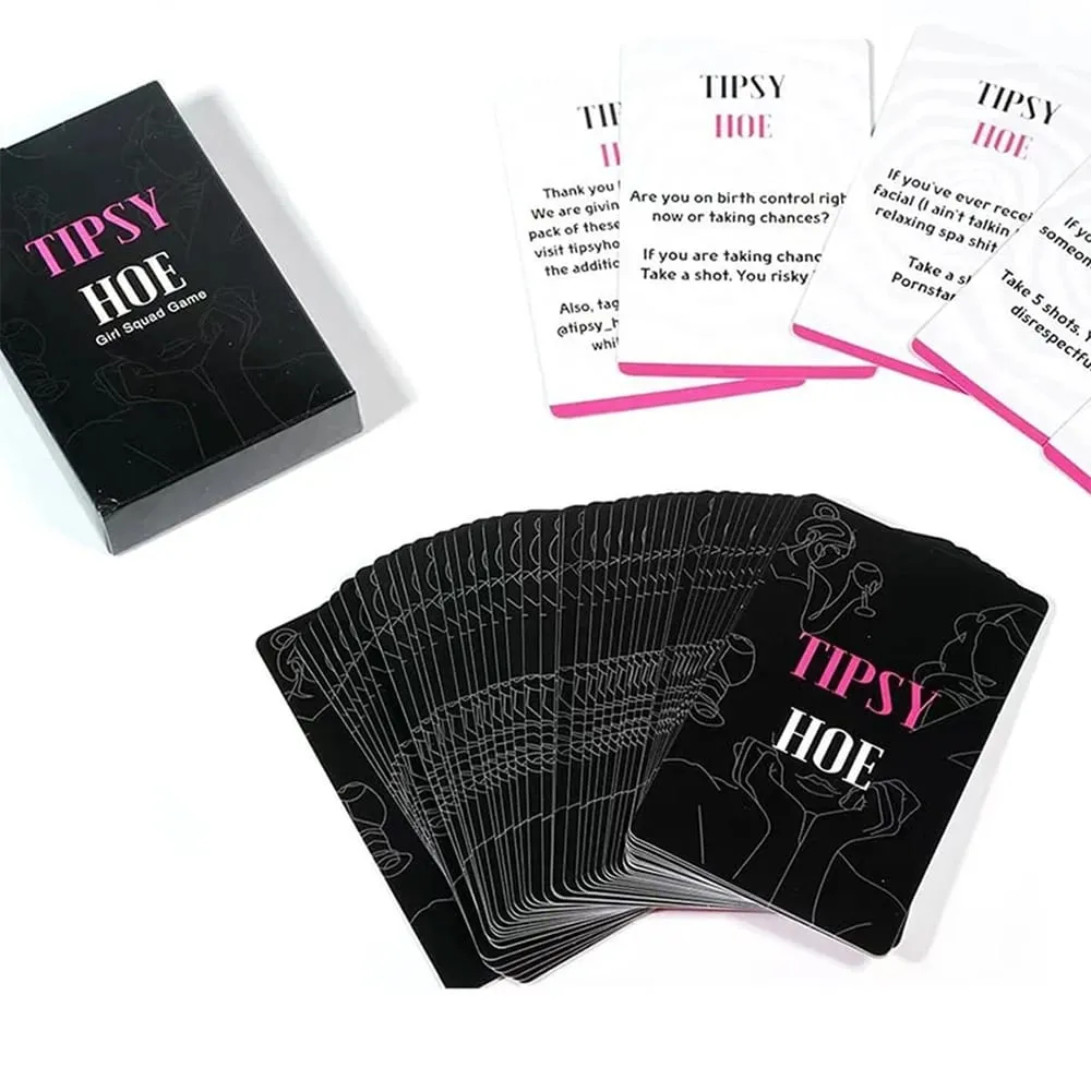 Tipsyhoe Night Game Girl Bachelorette Night Game Party Bridal Shower Game Drinking Card Games — image 2