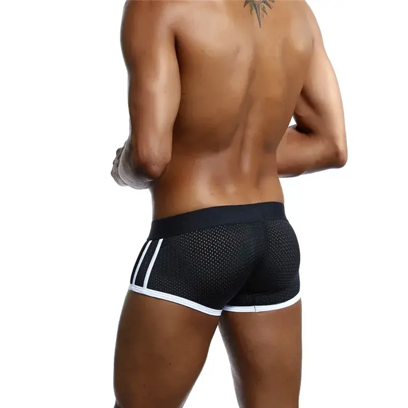 4Pcs Man Underpants Boxershorts Men Boxers Male Breathable Ice Silk Mesh Quick Drying Underwear Men’s Panties Boxer 3256805396926940 — image 3