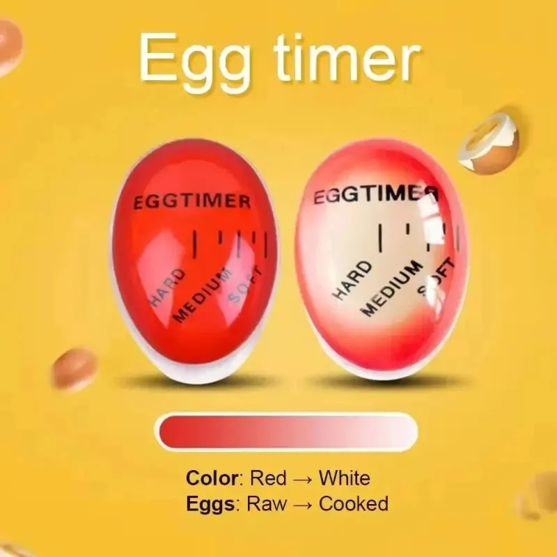 Egg Timer&Alarm Clock for Kitchen - Perfect Soft/Medium/Hard Boiled Eggs Decorative Cooking Tool with 3-Stage Doneness Indicator — image 6