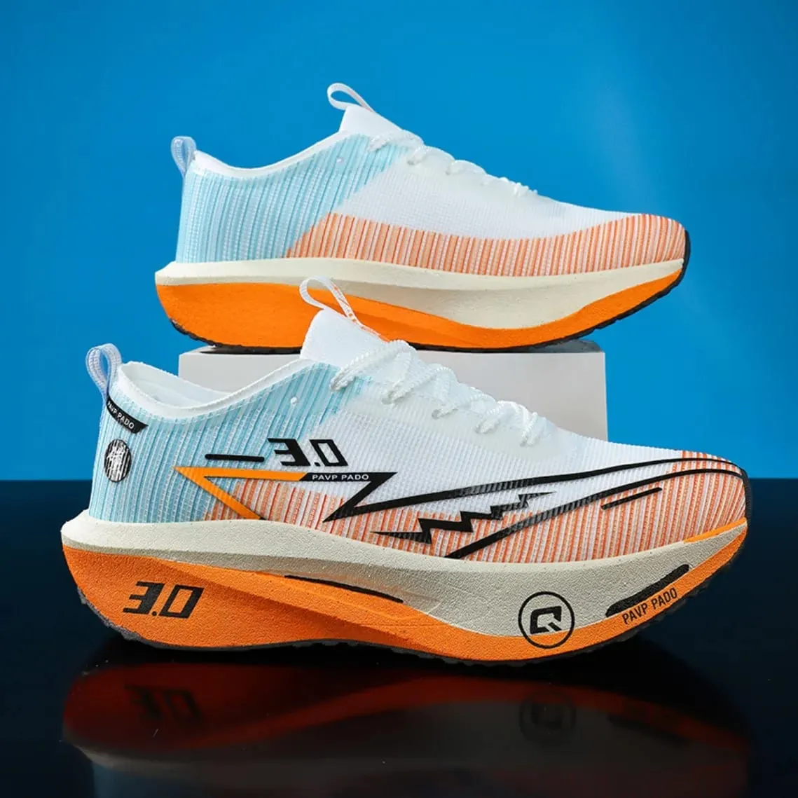 Carbon Plate Marathon Running Shoes Men Women Breathable Lightweight Shock Absorbing Non Slip Sports Athletic Sneakers New — image 2
