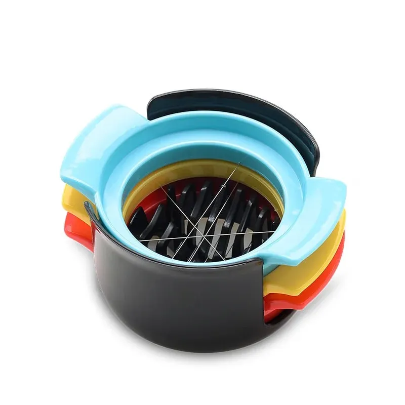 Kitchen Accessories Three In One All Egg Machine Preserved Eggs Cutter Multi-function Household Fancy Modeling Splitter