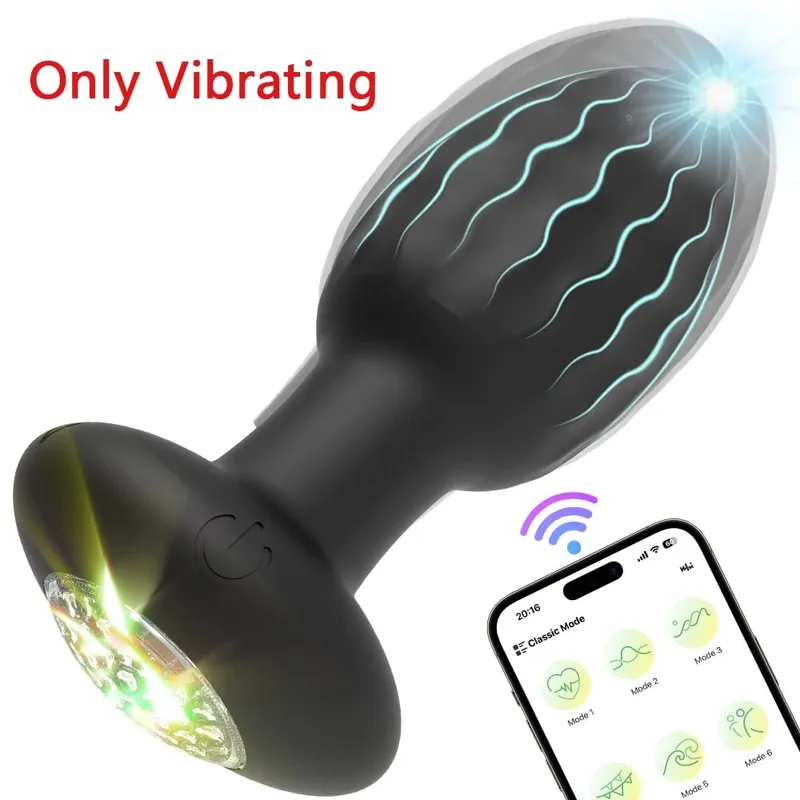 APP Control LED Rotation Vibrating Butt Plug for Women Wiggle Anal Vibrator Gay Men Anal Plug Interaction Sex Toy for Couples — image 11