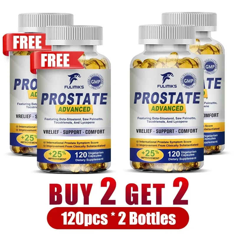Premium Prostate Capsules with Saw Palmetto & Beta-Sitosterol Supports Urinary Flow Prostate Health & Comfort Relieve Bladder