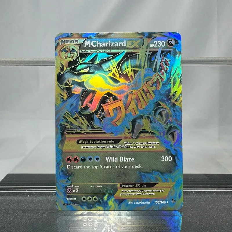 Charizard PTCG Single Collection Card 1st Edition 1996 Vmax Ex Rare Rainbow Card PKM Proxy Cards Toys Gifts — image 32