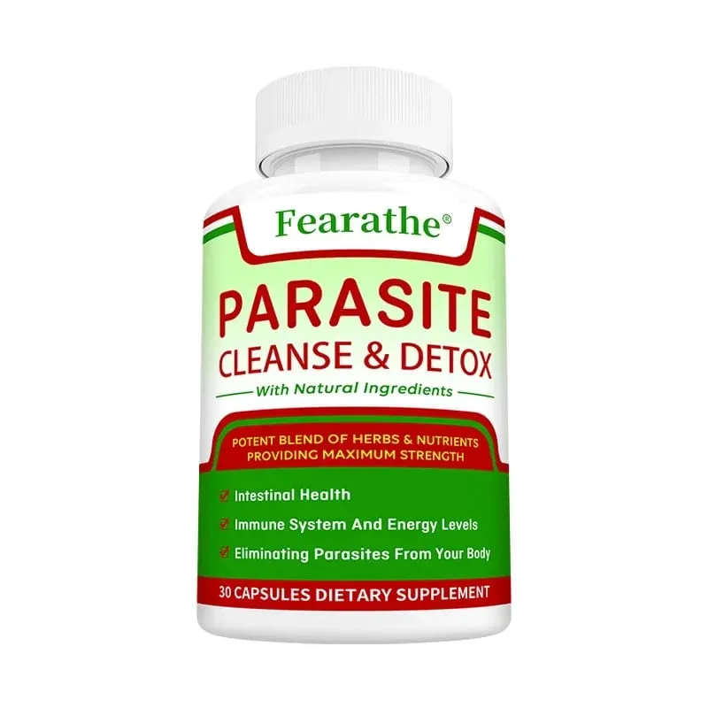 Intestinal Parasite Cleanse Capsules - Black Walnut + Wormwood Herbal Blend Digestive Health Colon Detox & Gut Health Support
