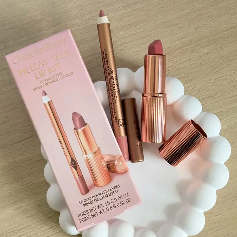 Makeup sets CT Lipstick Light Pink Medium Pink Plumps Gloss Lip Tint Heart-shaped Two-tone Blush Lip Liner Eyeshadow Palette