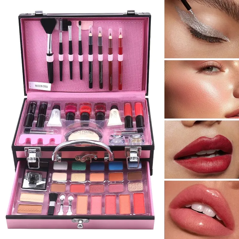 Hot Sale Multifunctional Makeup Sets Matte Eyeshadow Lipstick Highlight Blush All In One Portable Full Face Cosmetic Makeup Kit