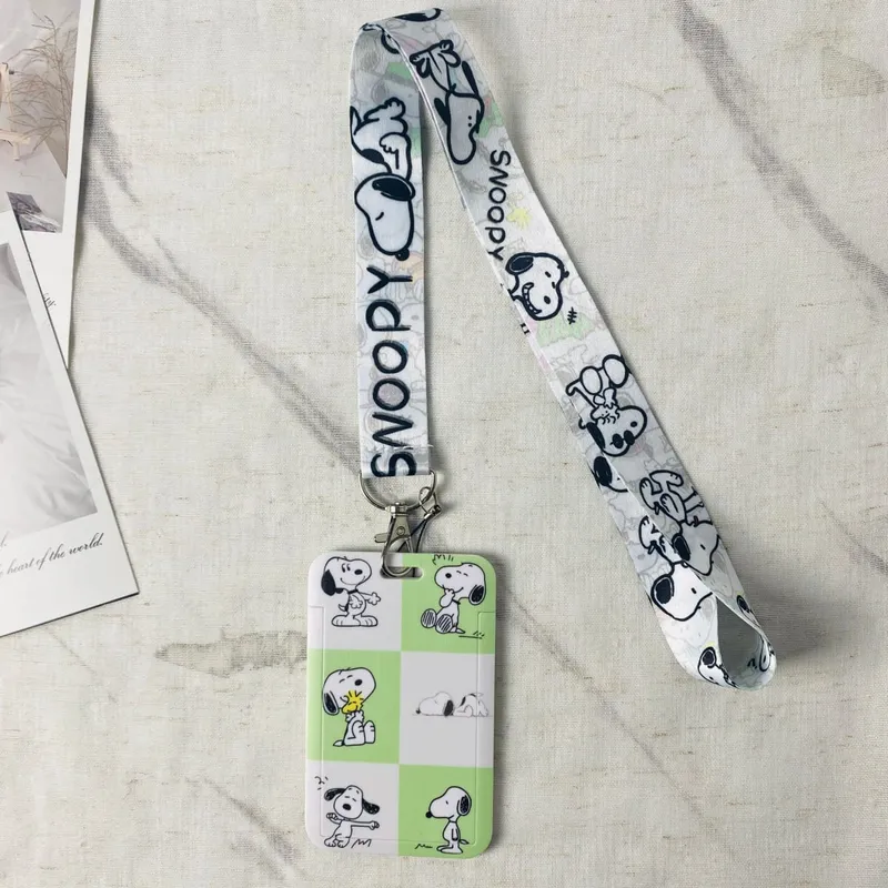 Credential Holder Cartoon Animal Neck Strap Lanyard for Key Keychain USB Badge Holder Keyring Accessories Gifts