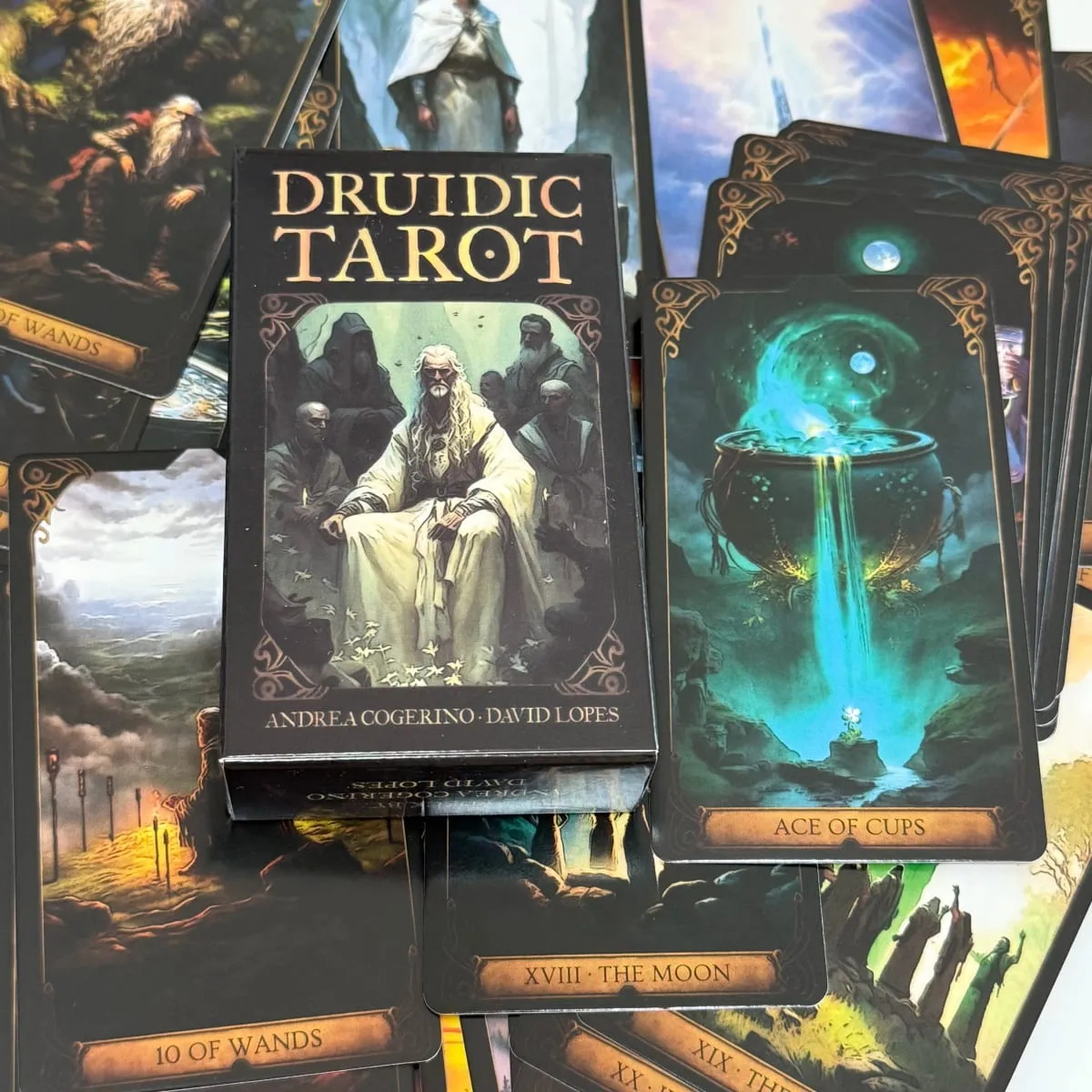 Druidic Tarot Cards 78pcs English Version Mysterious Divination Tarot Deck Board Game — image 3